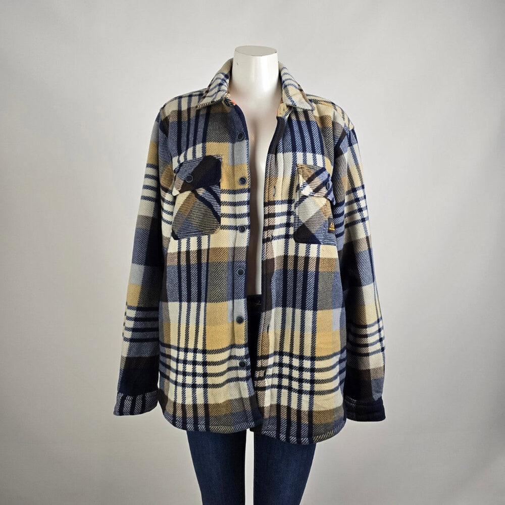 Real Tree Blue Plaid Shacket Size L